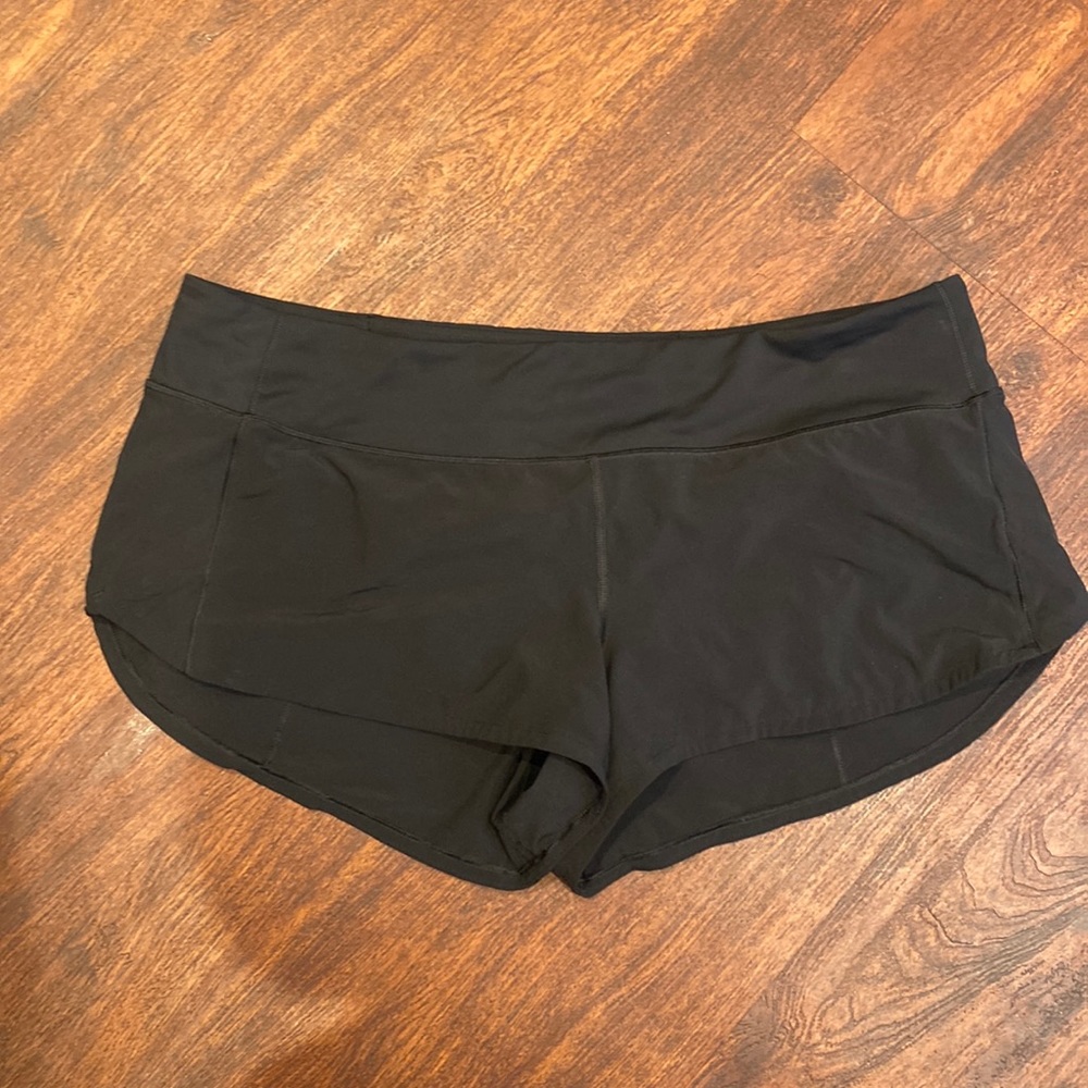 Lululemon speed up shorts black Size 12